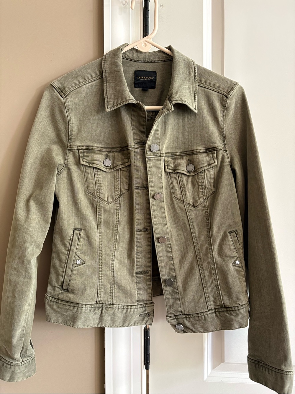 Liverpool green jean jacket